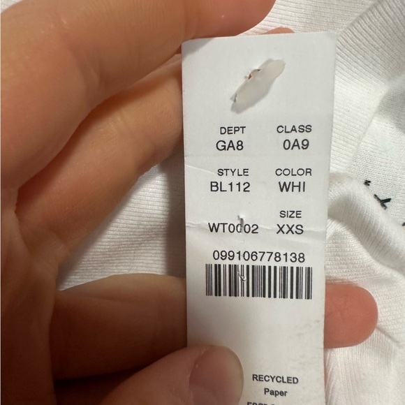 J crew perfect fit long sleeve tee shirt in white - Picture 3 of 3